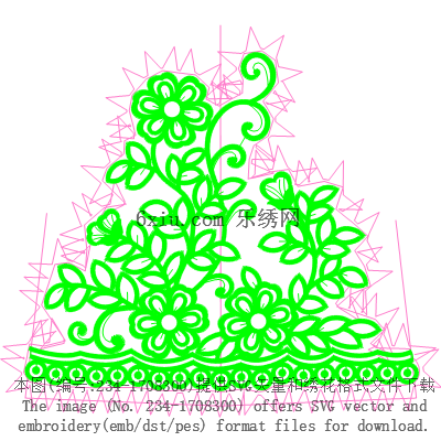 svg矢量绣花图下载