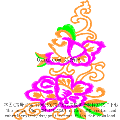 svg矢量绣花图下载