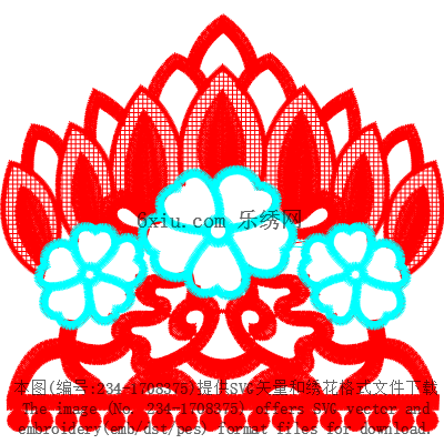 svg矢量绣花图下载