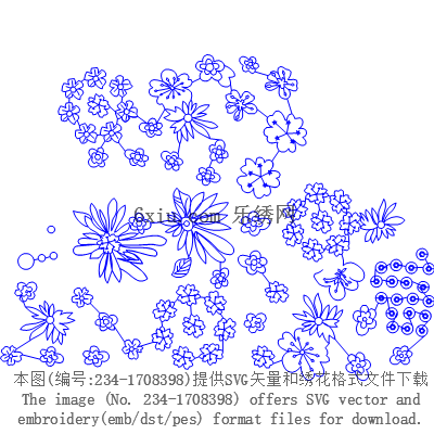 svg矢量绣花图下载