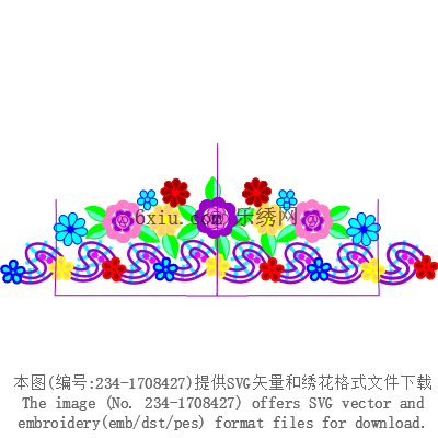 svg矢量绣花图下载