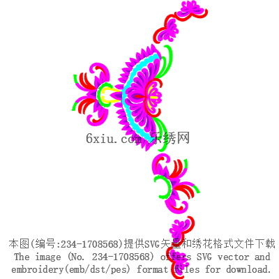 svg矢量绣花图下载