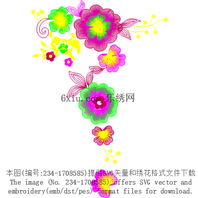 svg矢量绣花图下载