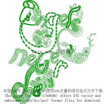 svg矢量绣花图下载