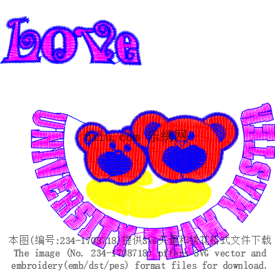 svg矢量绣花图下载