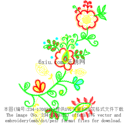 svg矢量绣花图下载