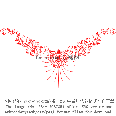 svg矢量绣花图下载