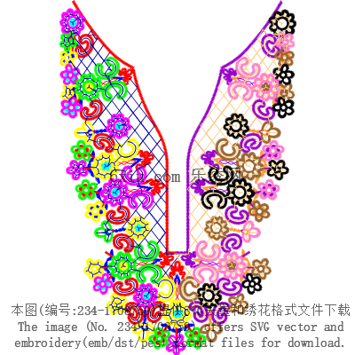 svg矢量绣花图下载