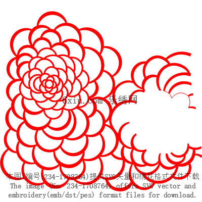 svg矢量绣花图下载