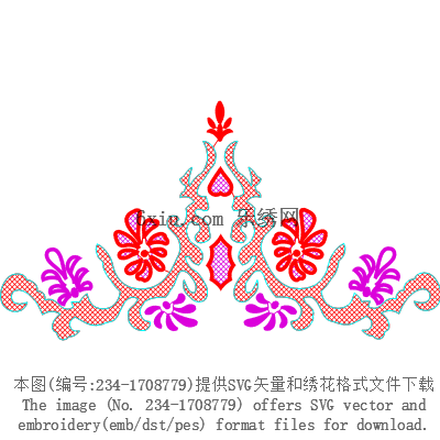 svg矢量绣花图下载