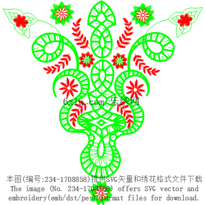 svg矢量绣花图下载