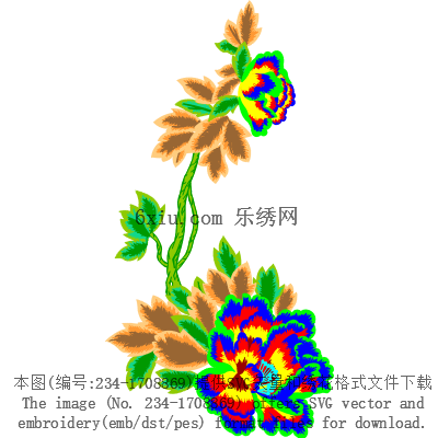 svg矢量绣花图下载