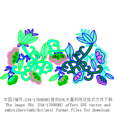 svg矢量绣花图下载