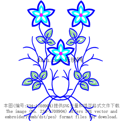 svg矢量绣花图下载