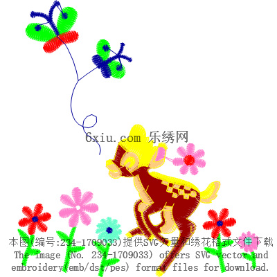 svg矢量绣花图下载