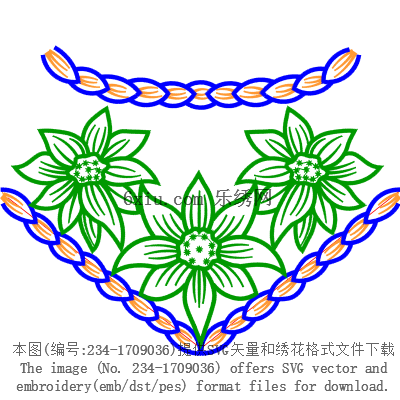 svg矢量绣花图下载