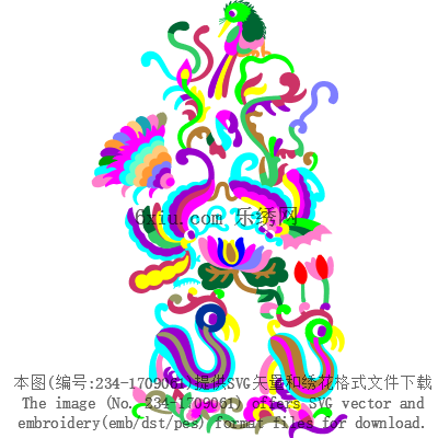 svg矢量绣花图下载