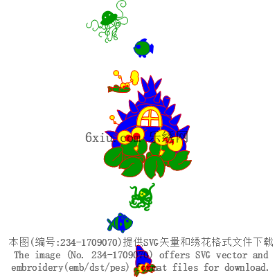 svg矢量绣花图下载