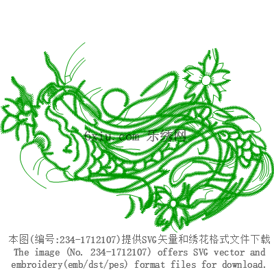 svg矢量绣花图下载