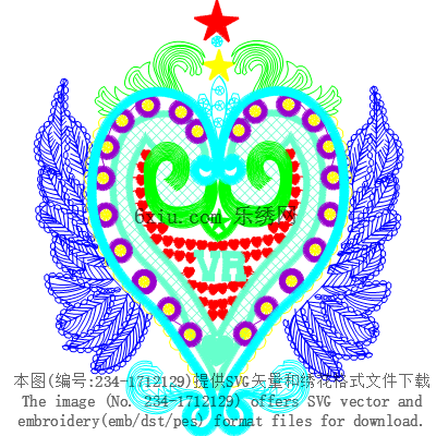 svg矢量绣花图下载