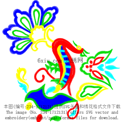 svg矢量绣花图下载