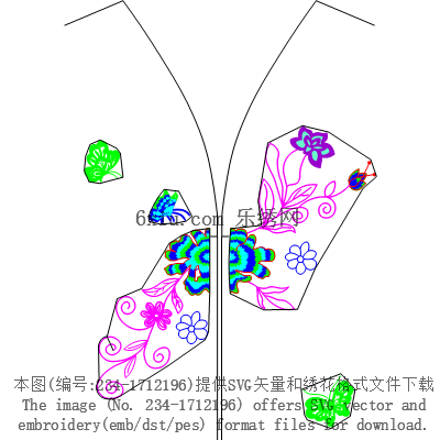 svg矢量绣花图下载