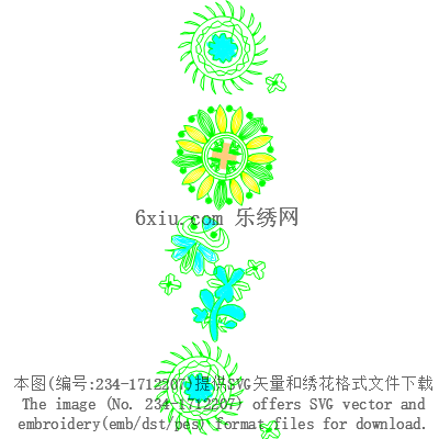 svg矢量绣花图下载