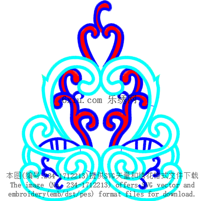 svg矢量绣花图下载
