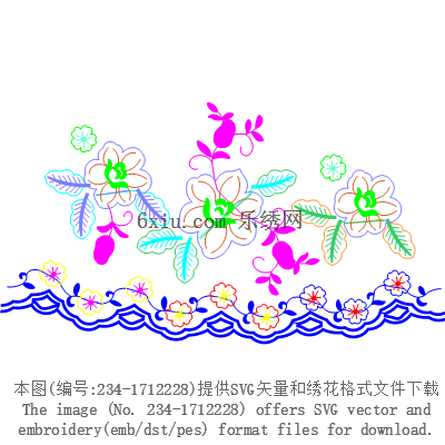 svg矢量绣花图下载