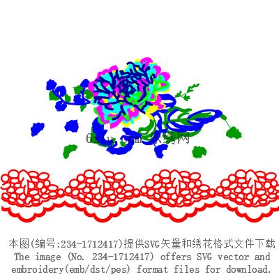 svg矢量绣花图下载