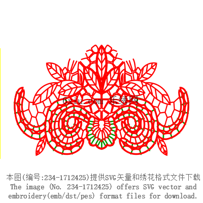 svg矢量绣花图下载