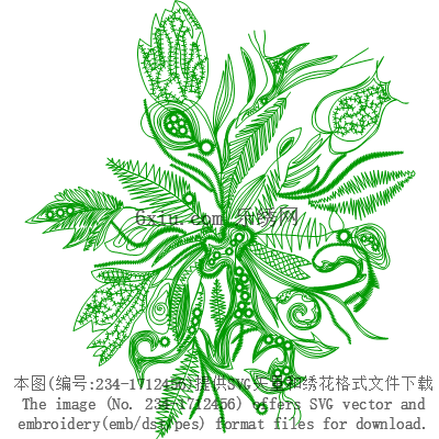 svg矢量绣花图下载