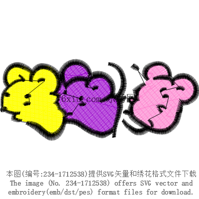 svg矢量绣花图下载