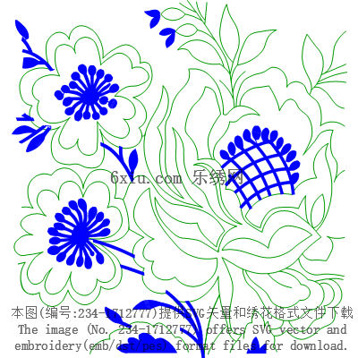 svg矢量绣花图下载