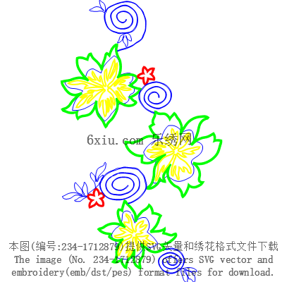 svg矢量绣花图下载