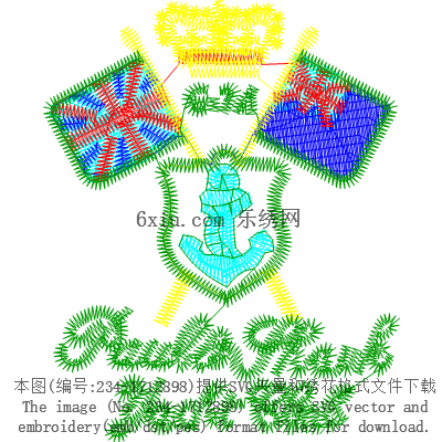 svg矢量绣花图下载