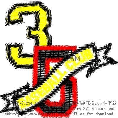 svg矢量绣花图下载