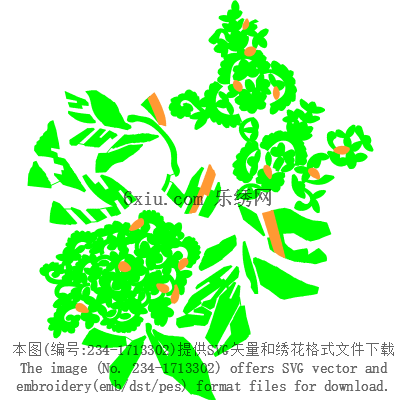 svg矢量绣花图下载