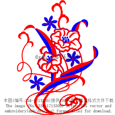 svg矢量绣花图下载