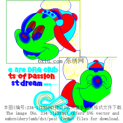 svg矢量绣花图下载