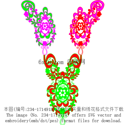 svg矢量绣花图下载