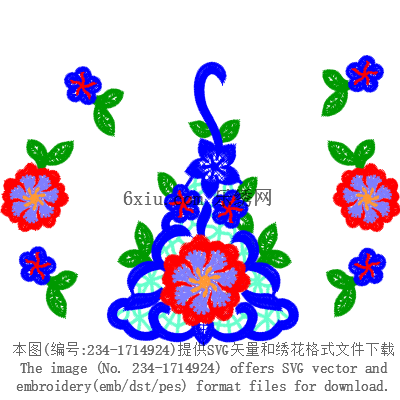 svg矢量绣花图下载