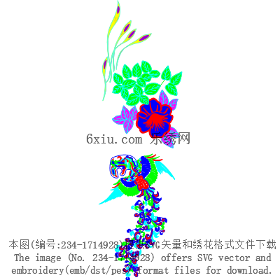 svg矢量绣花图下载