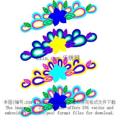 svg矢量绣花图下载