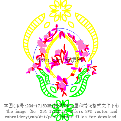 svg矢量绣花图下载