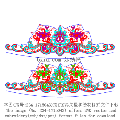 svg矢量绣花图下载