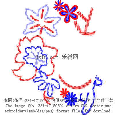 svg矢量绣花图下载