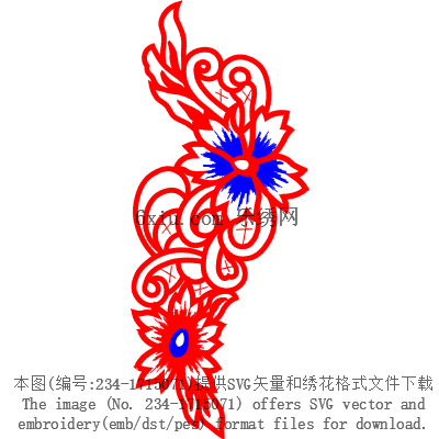 svg矢量绣花图下载