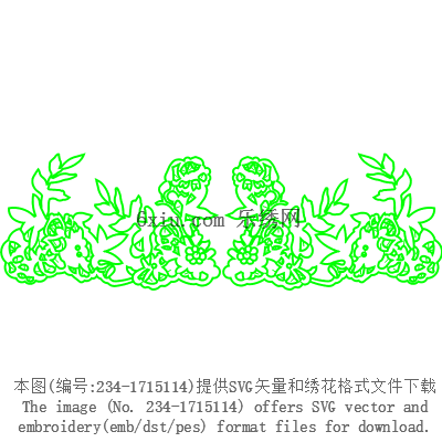 svg矢量绣花图下载