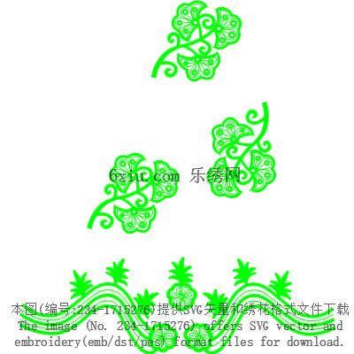 svg矢量绣花图下载